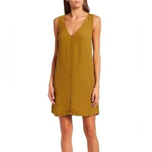 Madewell Heather Button Front Sleeveless Dress